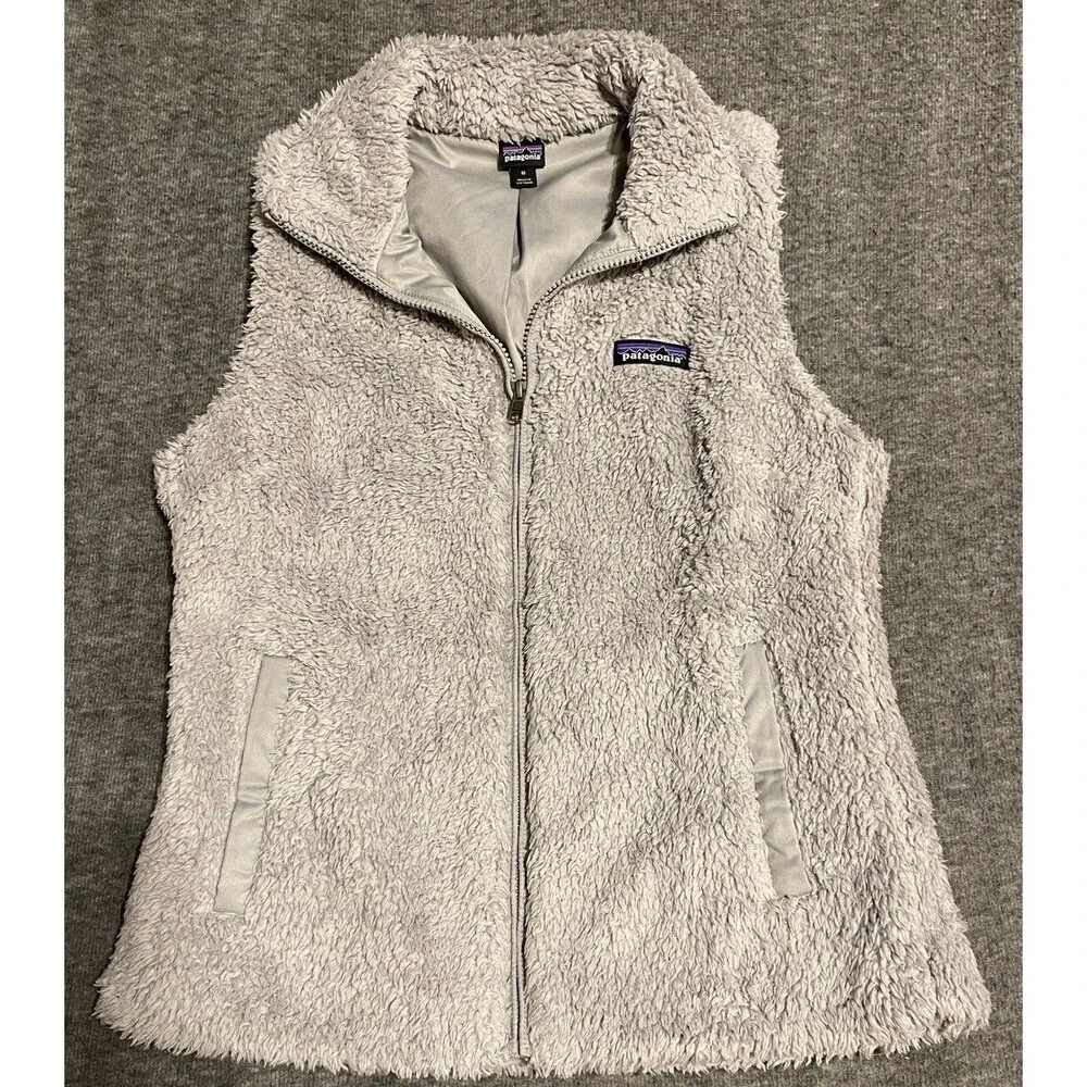 Patagonia Los Gatos Vest Womens Medium Gray Zip Up Pockets Outdoors Branded